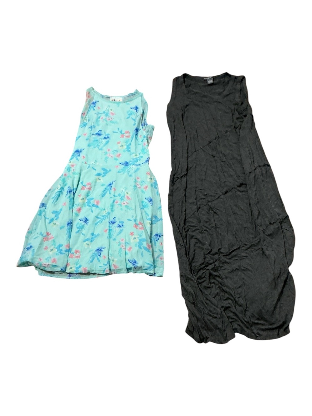 Hollister Light Blue Floral Sleeveless Dress